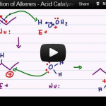 Acid catalyzed hydration alcohol formation alkene reaction mechanism