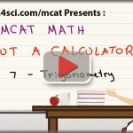 MCAT Math tutorial video trigonometry