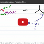 oxymercuration demercuration alkene reaction mechanism tutorial video