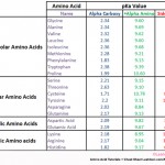 pka amino acids table