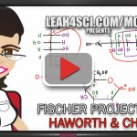 Converting Fischer to Haworth and Chair for glucose and fructose tutorial video