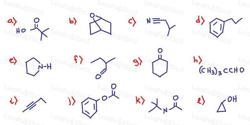 Functional Groups Organic Chemistry Practice Quiz Part 2