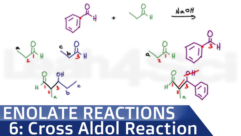 Mixed Or Cross Aldol Reaction Organic Chemistry Tutorial Video 6567