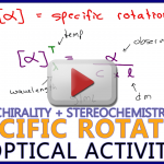 Specific Rotation in Optical Activity in Chirality & Stereochemistry Video Tutorial Series by Leah4sci