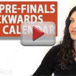 Orgo Prefinals Backwards Study Calendar Leah4sci