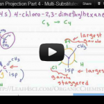 Newman Projections of Multi-substituted Molecules Organic Chemistry Tutorial Video