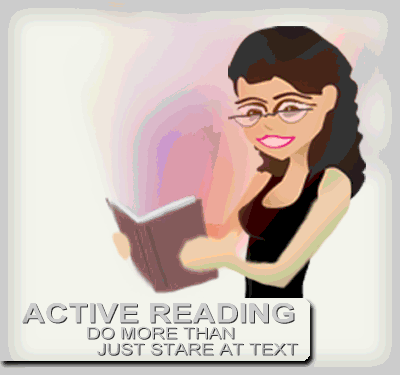 Active reading. Action reading. Face reading.