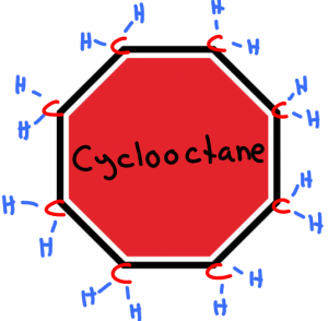 cyclooctane stop sign