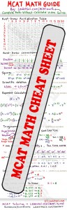 mcat math cheat sheet preview
