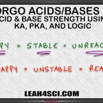 Ranking Acid Base Strength Using Ka pKa and Logic