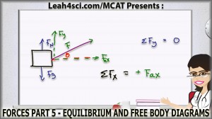 mcat force equilibrium and free body diagrams