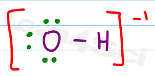 hydroxide OH- lewis structure