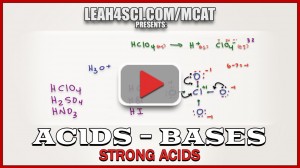 pH Calculations for Strong Acids in MCAT Acid Base Chemistry Video 2 (2)