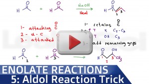 Aldol Condensation Reaction Trick tutorial video