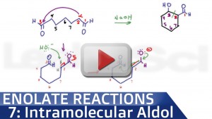 Intramolecular Aldol Condensation Reaction and Mechanism tutorial video