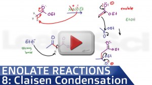 Claisen Condensation Reaction Mechanism Tutorial Video by Leah Fisch