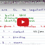 MCAT Full Length Practice Exams Video