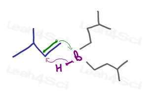 Builk Boron helps predict hydroboration as anti-Markovnikov