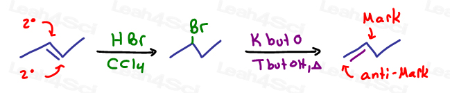 Moving reactivity so that you can react a different portion of the molecule in organic synthesis problems is a good alternative to keep in mind