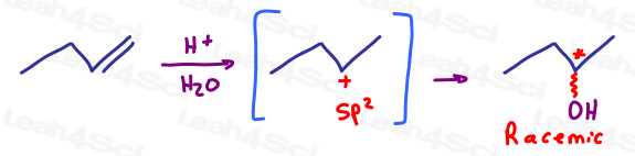 Racemic mixture product Alcohol Leah4sci