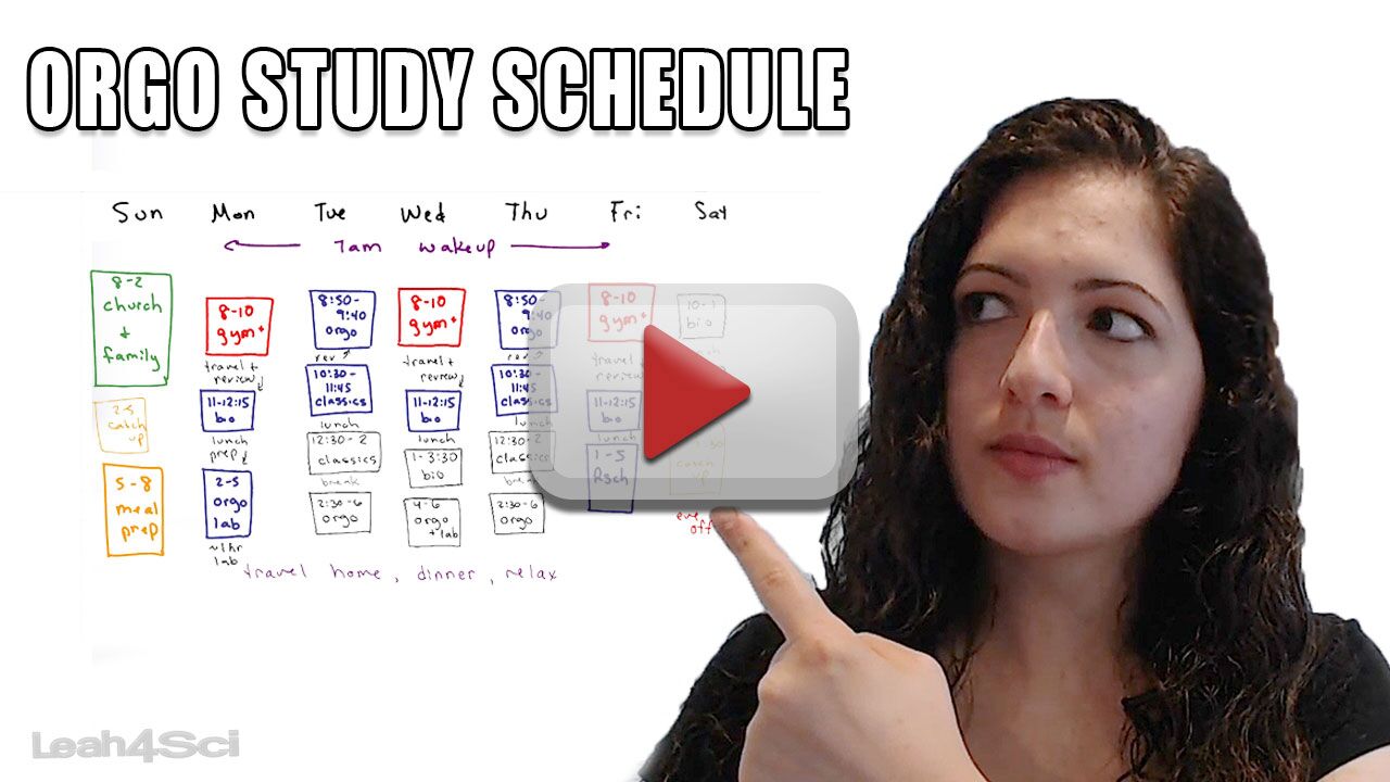 how-to-create-an-organic-chemistry-study-schedule