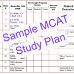Leah4sci MCAT study plan sample